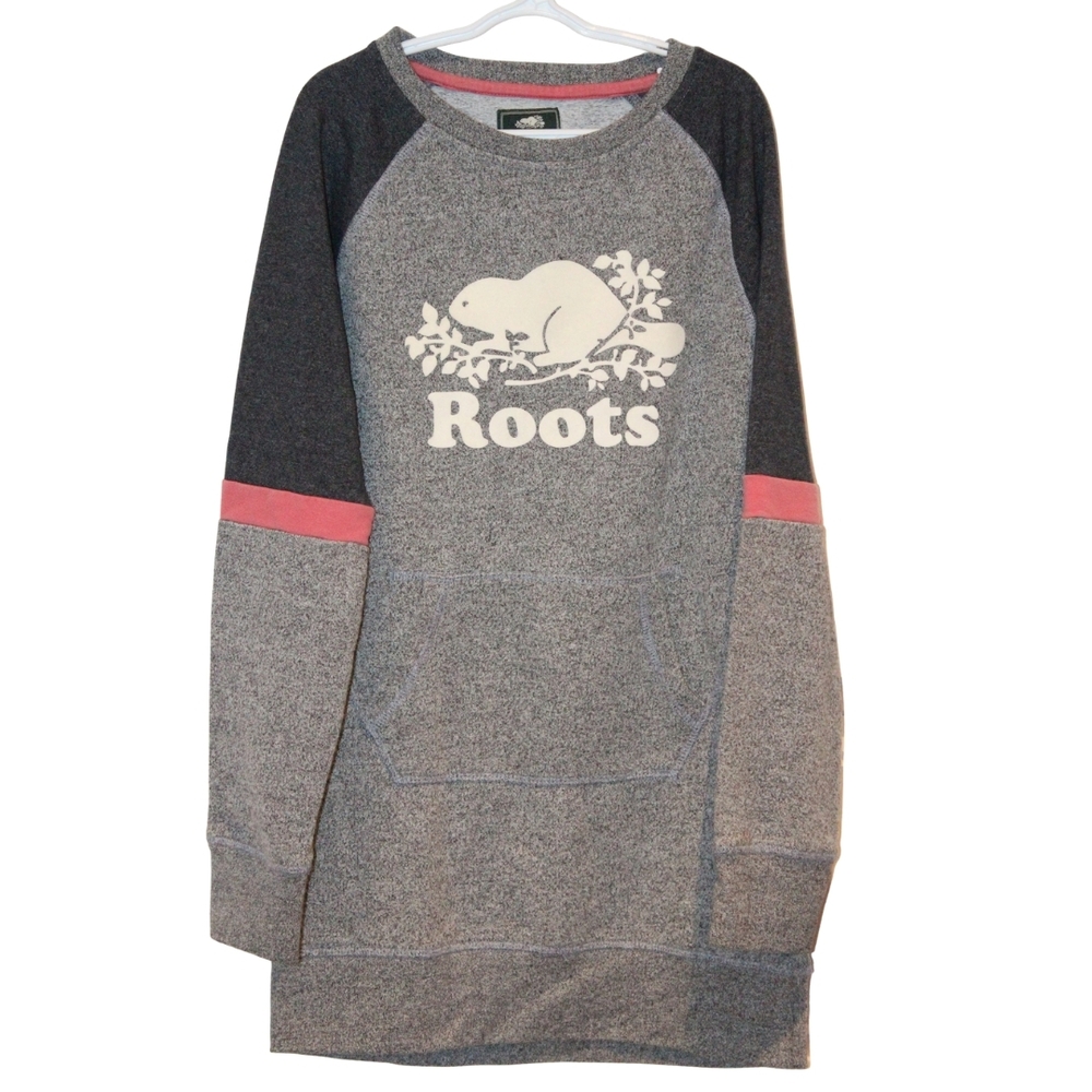 2/$50 🏷 Roots Grey Crewneck Sweater Dress Size 11/12